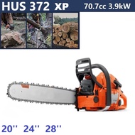 HUS372 Heavy Duty 72cc 2 Stroke Gas Chainsaw Wood Cut Petrol Saw 20" 24'' 28 Inch Blade Bar Compatib