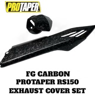 RS150 PROTAPER EXHUAT COVER SET FG CARBON