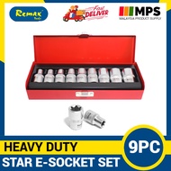 REMAX E SOCKET SET 1/2 inch Torx Star Socket Set E Type E10, E11, E12, E14, E16, E18, E20, E22, E24 