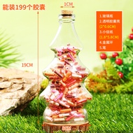 Back-to-School Wish Bottle Capsule Handwritten Goals Blessing Red Creative Gift for Children New Cou