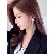 Jjh [1998 People Collection] 2024 Year of the Dragon Zodiac Pearl Earrings Heavy Industry Zircon Inl