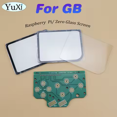 1Set Glass Screen Lens For GB Button PCB Board For Nintend GameBoy Raspberry Pi Zero DMG-001 Replace