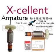 ◇ ◊☜ X-cellent Armature for Makita Angle Grinder 9553B/9553NB/9554HN (220V)