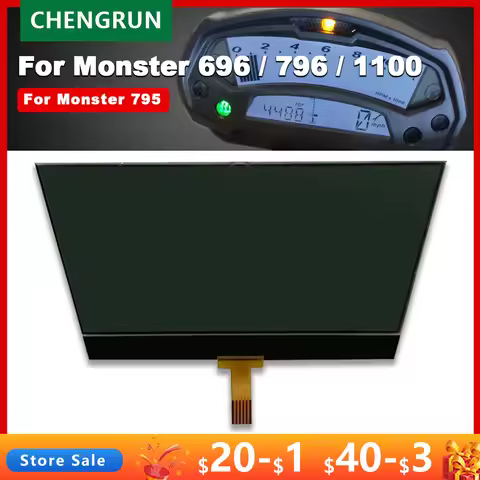 LCD Display Ultra Thin for Ducati Monster 696 796 1100 795 Accessories Speedometer Motorcycle HD Scr