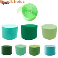【Good】Crepe Paper Green Party Decorations Strong Crepe Paper Roll Cake Paper Roll【Ready Stock】