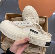 xVESSEL xVESSEL G.O.P. Slip On White 街頭潮流解構半拖 橡膠底包頭拖鞋 男女同款 白色