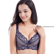 🔥Ready Stock🔥Plus Size Bras for Women Lace  Bra Underwire Push up 34-48 A B C