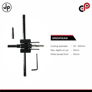 30-300mm Adjustable Hole Saw Cutter Circle Hole Saw Cutter