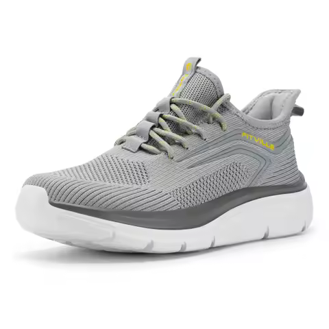 Thick Sole Running Shoes Men's Sneakers Cushioned Lightweight Wide Fit with Arch Support for Swollen