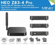 MINIX Neo Z83-4 Pro Windows Edition 4K TV Media Box + MINIX A3 Airmouse Android Box Best Voted 4K Streaming Android TV Box 2018 Exclusive Sole Distributor With 1 Year 1-to-1 Exchange Warranty By Amconics