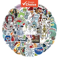 Futurama Cute Stickers Stickers Aesthetic Laptop Sticker Phone Stickers 55Pcs DIY for Tablet Backpac