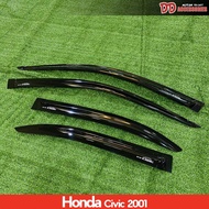 กันสาด civic 2001 2003 2004 ES ไดแมนชั่น สีดำ 4ชิ้น