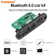 Kebidumei 6W Amplifier 3.7V 5V MP3 Player Bluetooth 5.0 MP3 Decoder Board Support Call Recording 3.5mm USB TF FM for Module Car Speaker