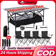 【Seeking Mall】Meja camping table Portable foldable table camping outdoor table and chair set
