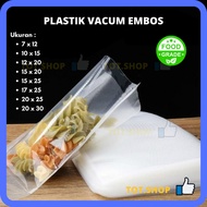 [100 Sheets] 7x12 EMBOSSED FOOD VACUUM PLASTIC EMBOSSED VACUUM BAG PLASTIC/ - FROZEN FOOD BAG VACUUM