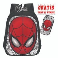 Spiderman Bag Boys Bag Kindergarten Backpack Kindergarten Elementary School Children's Backpack Children's Backpack 3D Character Latest SPIDERMAN Effect 2024