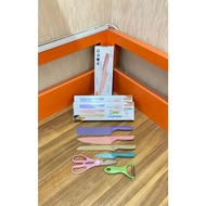 6 in 1 Straw Knife Set / Colorful Knife Set / Quality Stainless Knife Set / 6 in 1 Knife Set