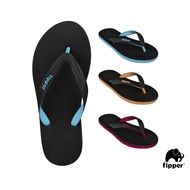 Fipper Black M Series Rubber Slipper for Men | U WALK Selipar Lelaki