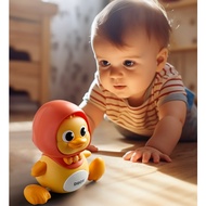 Wobbly duck Baby Toys 6 to 12 Months-Toddler Toys with Music Light and Projector Baby Crawling Infan