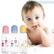 Un* Lovely-design Baby Milk Bottle Baby Feeding Bottle 250ml Capacity Standard-spout PP Material Baby Bottle 7-inch Heig