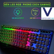 PANTSAN PK100/BK8000 mechanical gaming computer keyboard with beautiful 7-color Led round button wir