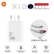 Original Xiaomi Charger 67W Super Fast Charging Adapter With 6A USB A to Type C Cable Set Wall Charg