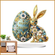 Bunny Rhinestone Art Rhinestone Decor Art Projects Easter Bunny Painting Crafts 2D Acrylic Rhineston