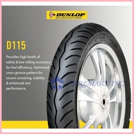 ▼ ۞ Dunlop Tires D115 80/80-14 43P &amp; 90/80-14 49P Tubeless Motorcycle Tires (Front &amp; Rear)
