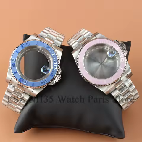 40mm Watch Case Fit Yacht-master Replacement Accessories Seiko NH34 NH35 NH36 NH38 Mechanical Moveme