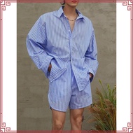 Huong BOUTIQUE BSQS04 striped shorts