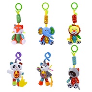 Baby Rattles &amp; Mobiles with Teether baby toys panda/Elephant/monkey/lion/bear animals dolls Stroller