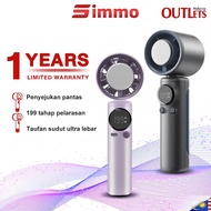 Simmo Handheld Fan Kipas Mini 199 Level Adjustment Cooling Fan With Strong Wind Cooler Kipas Angin P