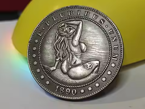 1PC Antique Silver Dollar Morgan Tramp Coin Commemorative Gift Collection Coin