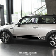 2PCS Car Side Stripe Stickers For Mini Cooper R56 R57 R58 R50 R52 R53 R59 R61 Countryman R60 F60 F55