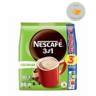 Nescafe 3 in 1 Instant Coffee - Original (Less Sugar) 33x14g