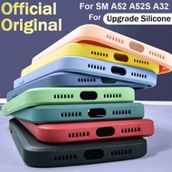 A52S A52 S A 52 A32 A 32 4G 5G Case Square Liquid Silicone thin Soft Cover For Samsung Galaxy A52S A52 S A 52 A32 A 32