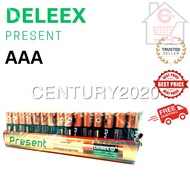 DELEEX Present AAA Batteries 1.5V Super Quality Battery 60pcs/box
