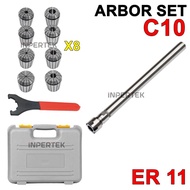 ARBOR SET BABY COLLET C10-ER11A 100 COLLET ER11 ARBOR CHUCK C10 ER -Deflexa Store