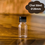 Chai Nhựa PET 50ml Cổ 28mm – Chai Nhựa Đựng Nước Sốt Nước Chấm Chắc Chắn