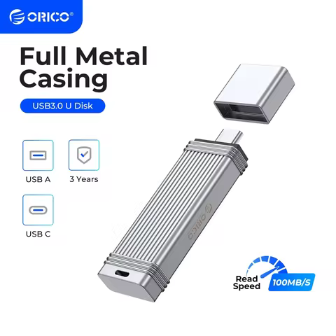ORICO USB 3.2 Pen Drive 260MB/S USB Flash Drive 256GB 128GB 64GB 32GB Pendrive Type-C USB3.2 Flash D