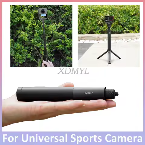 Mini Retractable Selfie Stick Tripod for Insta360 Go Ultra/X5/GoPro/DJI Osmo 360/ Nano/Pocket 3/Acti