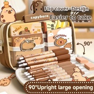 Nine-layer Large Capacity Pencil Case For Boys And Girls, Flip-top Pencil Box, High-value D7p4