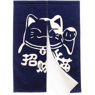 Lucky cat Japanese curtain Noren Japanese curtain doorway