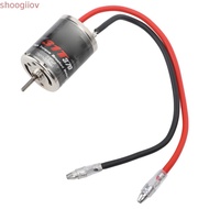 SHOOGMY RC Brushed Motor, 370 31T Stainless Steel Brushed Motor, Durable Low Noise High Torque Motor