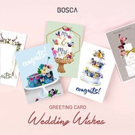 Bosca Living - Wedding Gift Card / Greeting Card / Wedding Greeting Card Wedding Wishes / Wedding Ca