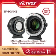Viltrox EF-EOS M2 EF-M Lens Adapter 0.71x Focal Reducer Speed Booster Adapter for Canon EF Lens to E