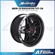 Monsterims MOR-12 - Matte Black 16x9 ET-24 6x139.7 (1 Piece)