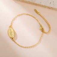 LIKGREAT Titanium Stainless Steel Saint Benedict Cross Bracelet Bead Chain for Men Women Non Fading