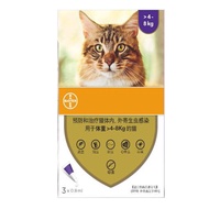 Bayer Advo-cate Dog Cat Flea & Tick Control Spot On Solution 3 Tubes