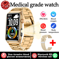 ECG+PPG Medical Grade Smart Watch Men Flashlight Blood Glucose Blood Oxygen Health Monitor Sport Fit